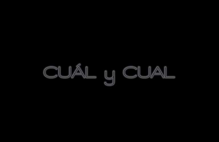 DIFERENCIA ENTRE CUÁL y CUAL