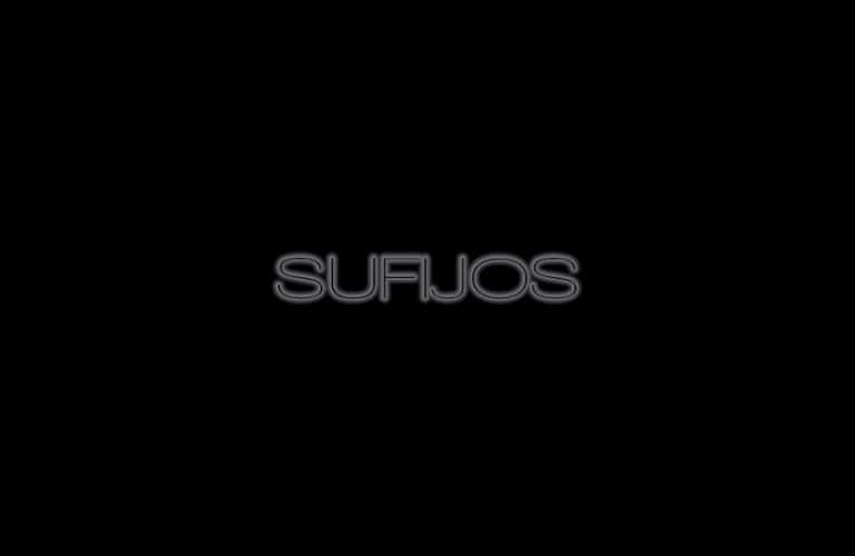 ESTUDIO DE LOS SUFIJOS