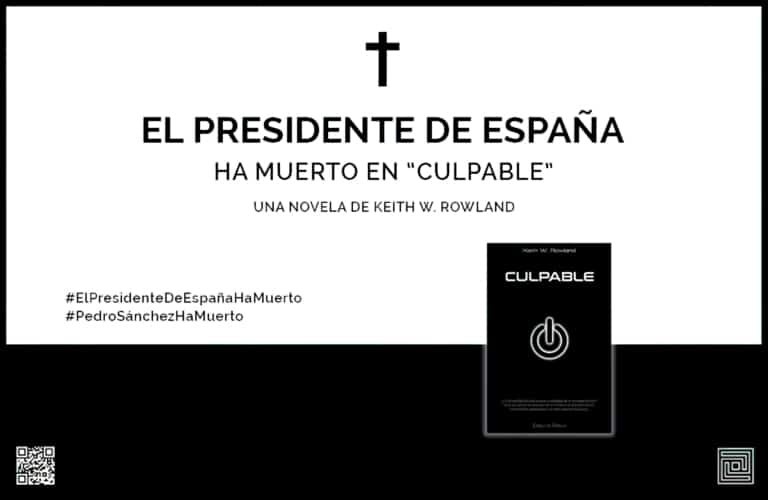 14 - ESQUELA FUNERARIA Culpable es una novela de Keith W Rowland y que va a publicar editorial Relieve