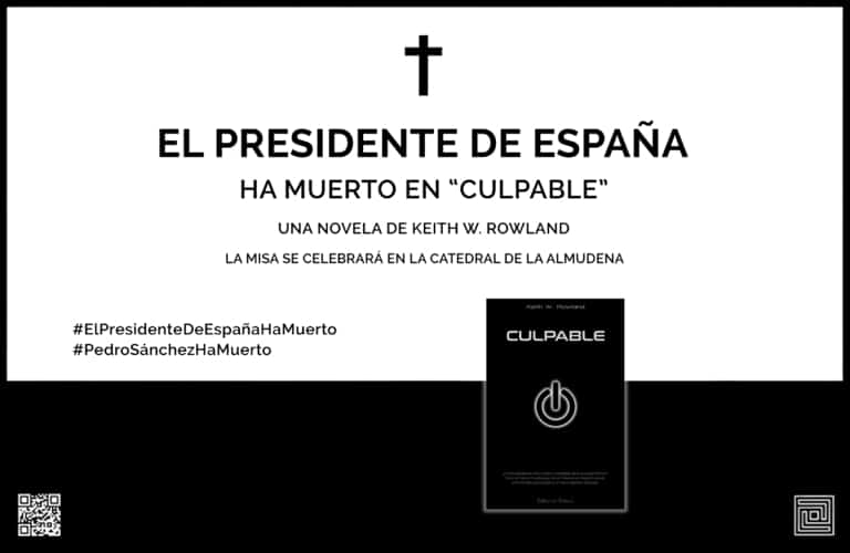 26 - Arturo Pérez Reverte Culpable es una novela de Keith W Rowland y va a publicar editorial Relieve